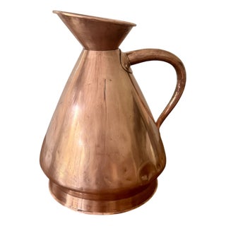 Antique Victorian Copper Harvest Jug, 1860s For Sale