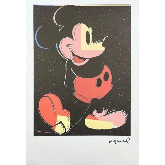 After Andy Warhol, Mickey Mouse - Black , 1980s, Lithograph For Sale