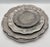 Rustic Antique Gemetal Old Tavern Pewter Plate Collection 5pc Set For Sale - Image 3 of 11