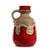 Red and Sand-Colored Fat Lava Ceramic Floor Vase with Handle from Dümler & Breiden, Germany, 1960s For Sale - Image 10 of 10