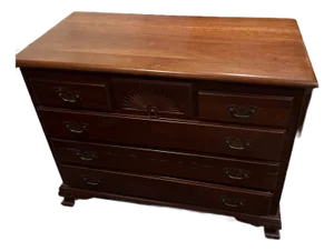 Cherry Mahogany Kling Furniture Dresser 6 Drawer
