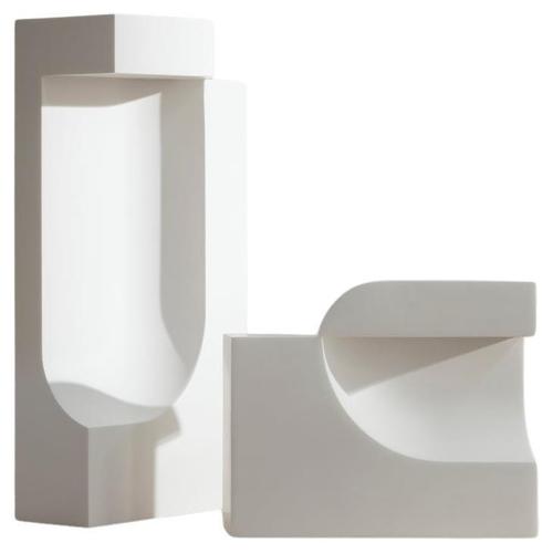 White Moby 1 and 2 Table Lamps by Birgitte Due Madsen and Jonas Trampedach for Karakter, Set of 2 For Sale - Image 9 of 9