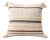 Textured Boho Fringe Cushion Cover | Handwoven Embroidered Cushion | Neutral Decorative Cushion Cover | 50 X 50 Cm For Sale