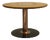 Circular Brass, Copper, and Lacquered Metal Coffee Table, Italy, 1970s For Sale