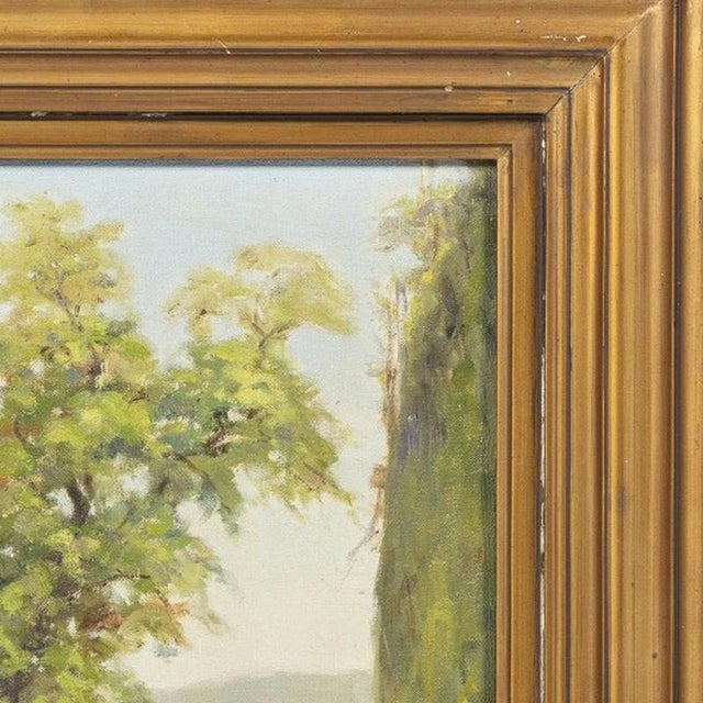 Paulo Gama, Landscape, 1963, Oil on Canvas For Sale - Image 4 of 6