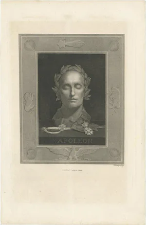 Sichling, Death Mask of Napoléon Bonaparte, 1850, Paper