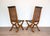 Rustic Spanish Dining Chairs in Oak and Leather by Pierre Lottier Valmazan, 1960s, Set of 2 For Sale - Image 3 of 18