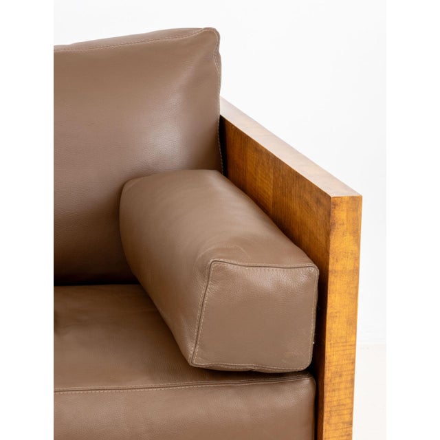 Therien Studio Workshops Walnut Club Chair For Sale - Image 4 of 10