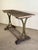 Antique French Iron & Marble Garden Console Table For Sale - Image 11 of 12