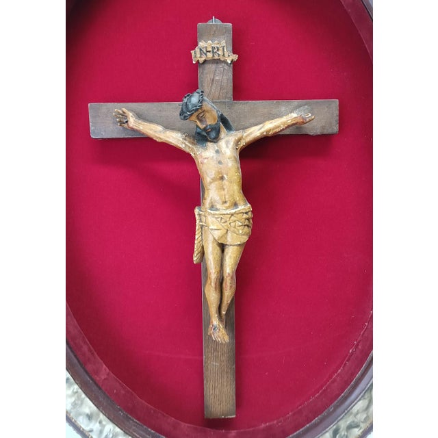Carving of Christ in Frame, 1890s For Sale - Image 5 of 7