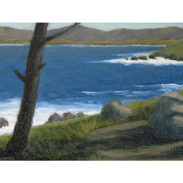 "Sunset Pt. Lobos, Ca" Coastal Landscape in Oil on Linen by Max Flandorfer For Sale - Image 9 of 12