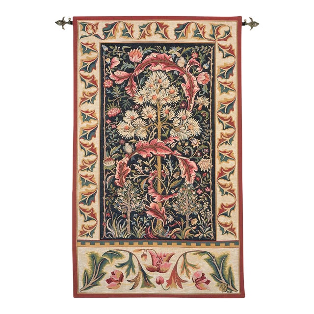 Acanthus Loom Woven Tapestry - 120 X 71 Cm (3'11" X 2'4") - Requires Rod Size 2 For Sale