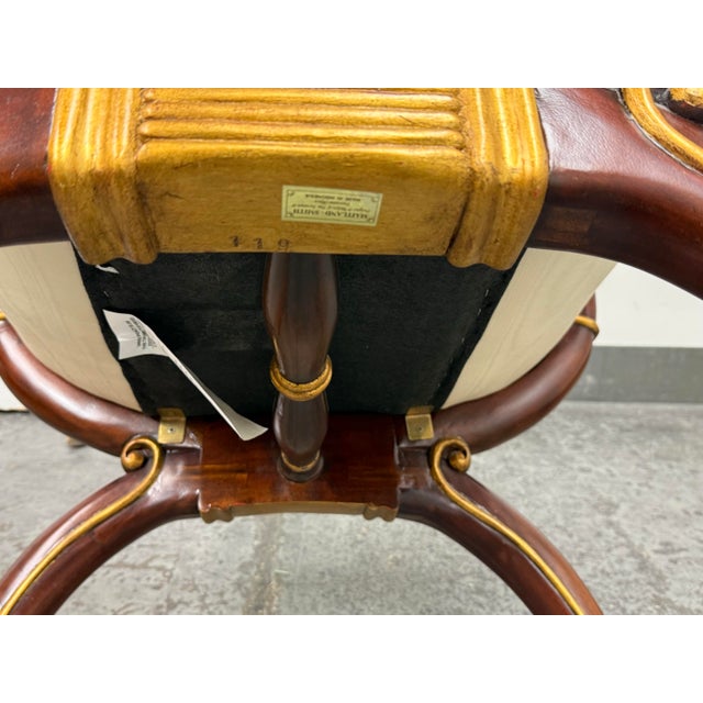 Maitland-Smith Neoclassical Curule Bench For Sale - Image 12 of 12