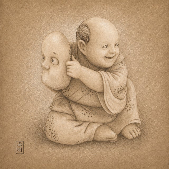 Not Yet Made - Made To Order Japanese Edo Netsuke Archive Tadelakt Texture 8 by 8 Square Gallery Board Prints Set of 6 For Sale - Image 5 of 17