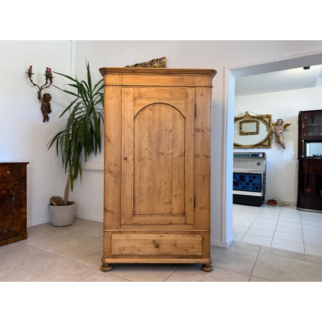 Wood Antique Gründerzeit Farmhouse Cupboard For Sale - Image 7 of 12