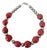 Sherpa Coral and Silver Beaded Necklace For Sale