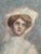 Mid 19th Century Ethereal Swedish Portrait Painting of a Woman Wearing a White Gown For Sale - Image 10 of 10