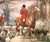 Army Green Early 20th Century English Fox Hunting Watercolor by Edwin Noble in Gilt Frame For Sale - Image 8 of 13