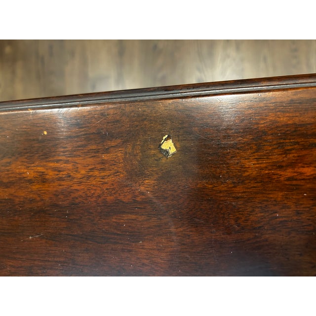 Theodore Alexander Kaye Campaign Flip-Top Desk With Leather Writing Surface For Sale In New York - Image 6 of 15