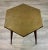 Modern Modern Geometric Antique Brass Finished Hexagonal Side Table For Sale - Image 3 of 5