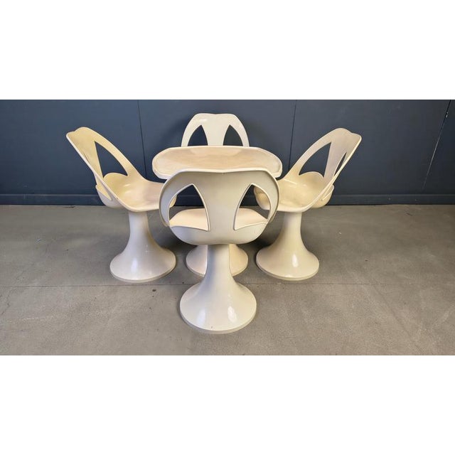 Vintage Space Age Dining Set, 1960s, Set of 5 For Sale - Image 14 of 16