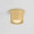 Modern Hudson Valley Lighting Noxon 7 in. 1 Light Flush Mount in Aged Brass Finish For Sale - Image 3 of 6