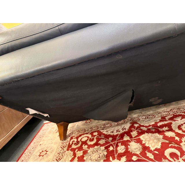 Natuzzi Editions Greccio Leather Sofa For Sale - Image 10 of 12