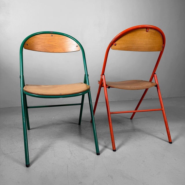 Vintage Folding Chairs, 1970s, Set of 6 For Sale - Image 14 of 15