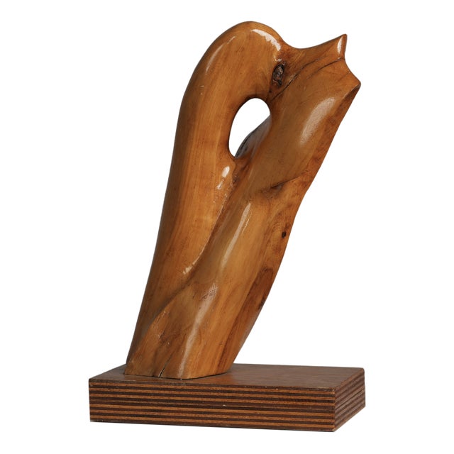 H. Hinfelaar, Organic Wood Sculpture, 1989, Multiplex & Pearwood For Sale