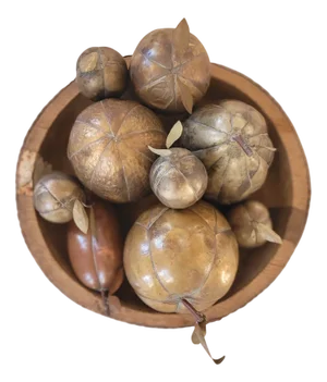 Vintage Italian Brass Fruit Sculptures, 1960s, Set of 8