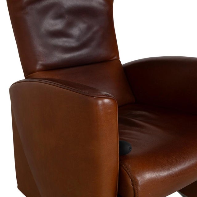 Brown Leather Armchair from Jori For Sale - Image 6 of 17