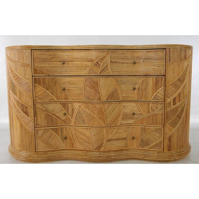 Curved Rattan Chest of Drawers For Sale - Image 13 of 18