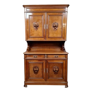 Antique Napoleon III Mahogany Cupboard, 1850 For Sale