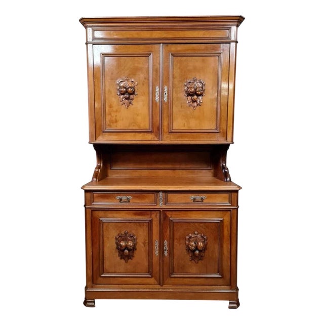 Antique Napoleon III Mahogany Cupboard, 1850 For Sale