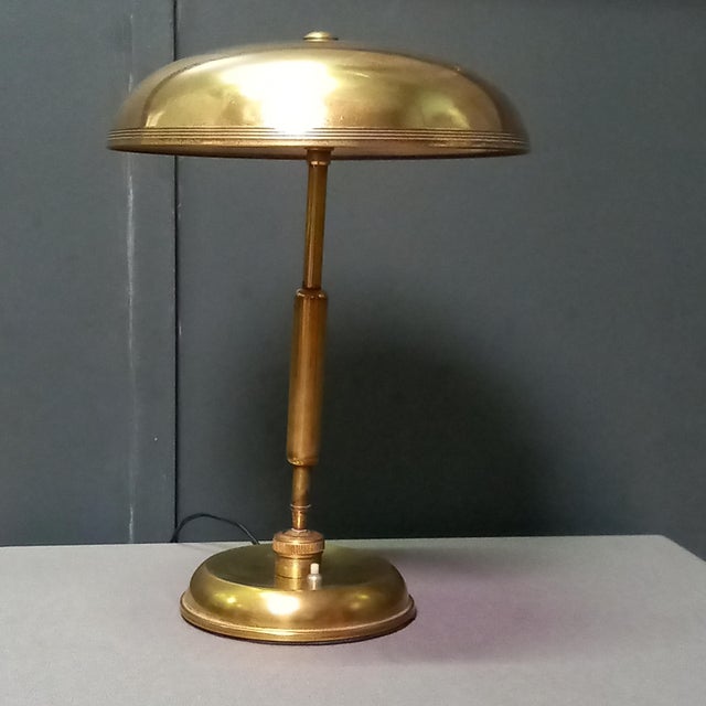 Metal Table Lamp attributed to Giovanni Michelucci, 1940s For Sale - Image 7 of 18