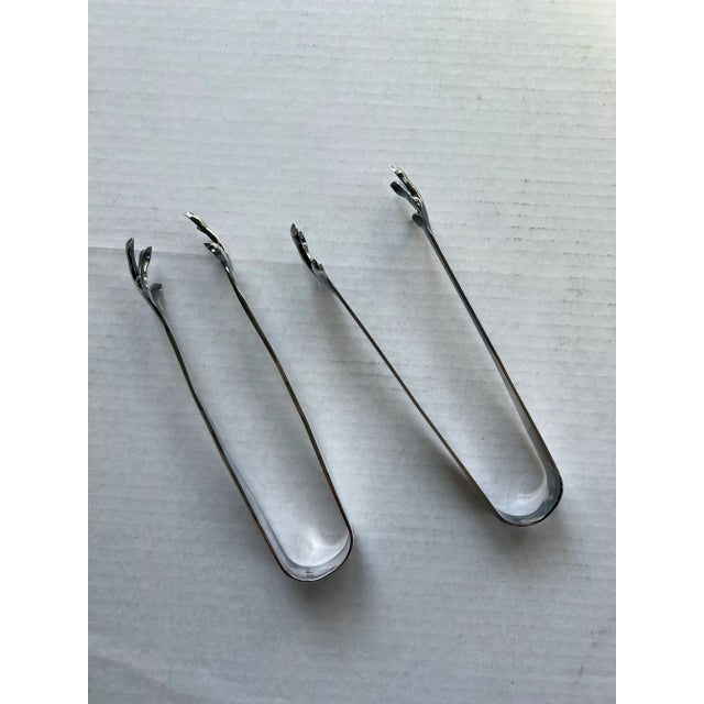 Silver Vintage Reed & Barton Silver-Plate Claw Tongs For Sale - Image 8 of 8