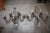 Pair of XL French Regency Rock Crystal Wall Sconces by Maison Bagues Paris c1930's. Patinated iron and 5 lights. Very...
