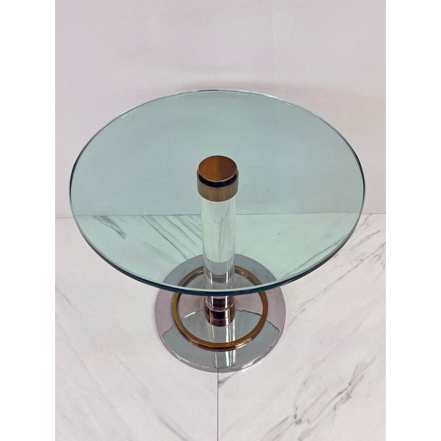 1960s Charles Hollis Jones O Line Side Table, 1970's For Sale - Image 5 of 8