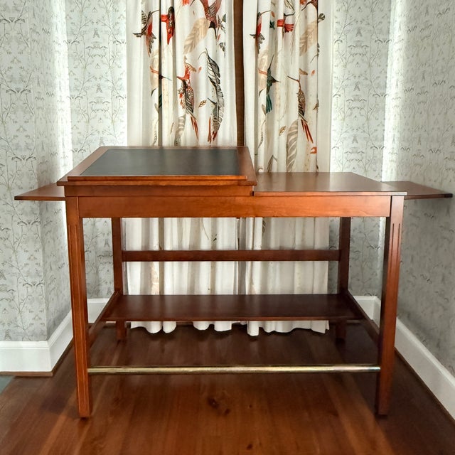Hand-Crafted Standing Drafting Desk With Pull Out Sides For Sale - Image 4 of 12