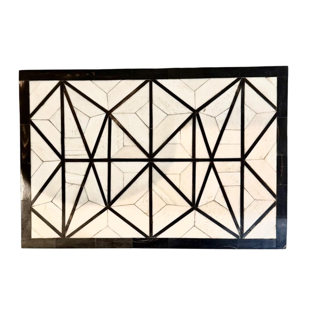 Indian Vintage Indian Bone and Ebony Inlaid Work Box For Sale - Image 3 of 10