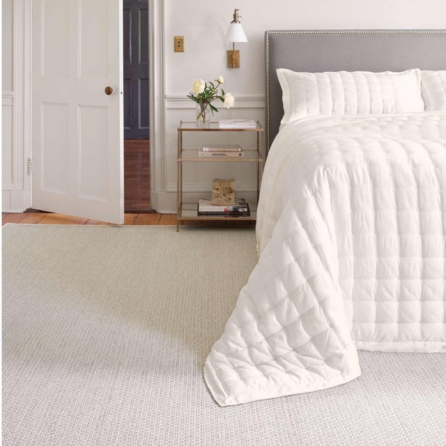 Contemporary Dash & Albert by Annie Selke Honeycomb Ivory/Grey Woven Wool Rug, 7' 6" x 9' 6" For Sale - Image 3 of 4