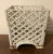 Metal Early 20th Century Cast Iron Small Scale Table Top Lattice Cachepot, Jardiniere, Planter, Orchid Pot For Sale - Image 7 of 12