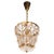 Mid-Century Modernist Viennese Floral Pendant in Brass and Glass For Sale - Image 9 of 9