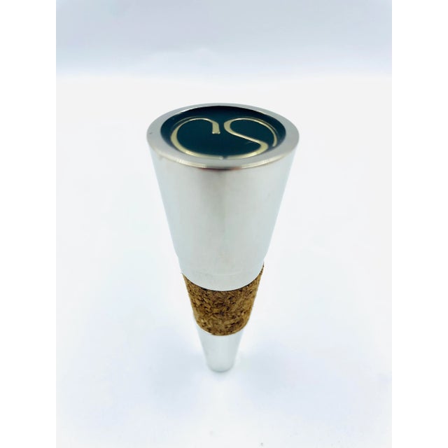 Silver Vintage St. John Home Bottle-Stopper For Sale - Image 8 of 12