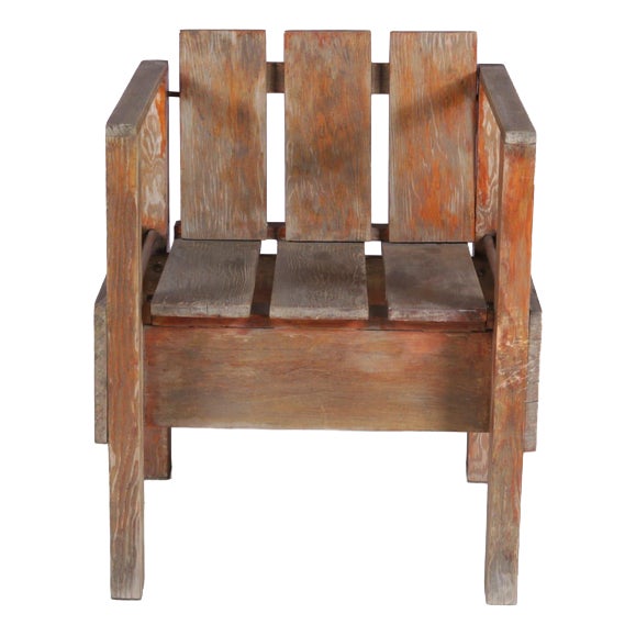 Teak Side Chair in the style of Rietveld, Netherlands, 1960s For Sale