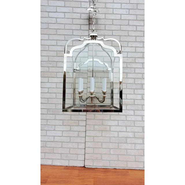 Visual Comfort E. F. Chapman Westminster Huge 6 Light Polished Nickel Foyer Pendant Ceiling Light Gorgeous Huge Polished...