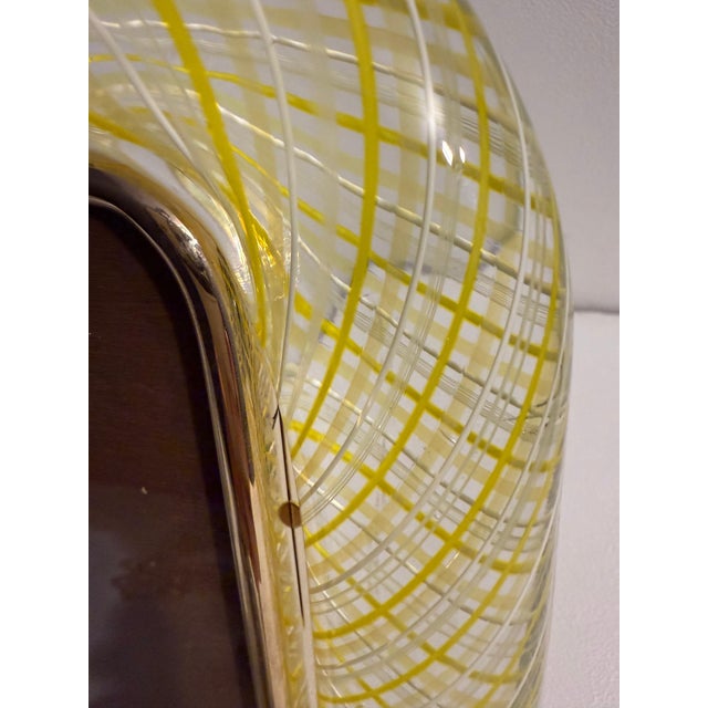 2000 - 2009 Yellow Murano Glass Filigree Frame, 2000s For Sale - Image 5 of 18