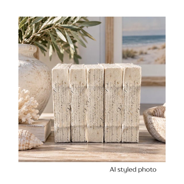 A beautiful set of five handcrafted decorative books from Restoration Hardware’s discontinued Petite Tomes collection in...