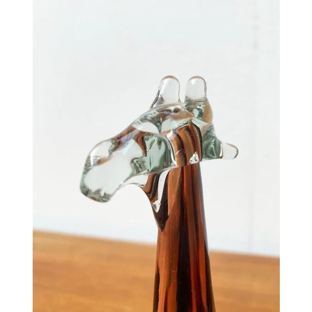 Vintage Handmade African Glass Giraffe from Ngwenya Glass For Sale - Image 9 of 18
