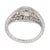 1920s Art Deco Inspired Gia 1.24 Carat Old Mine Cut Diamond Platinum Engagement Ring, Size 5.5 For Sale In Los Angeles - Image 6 of 8